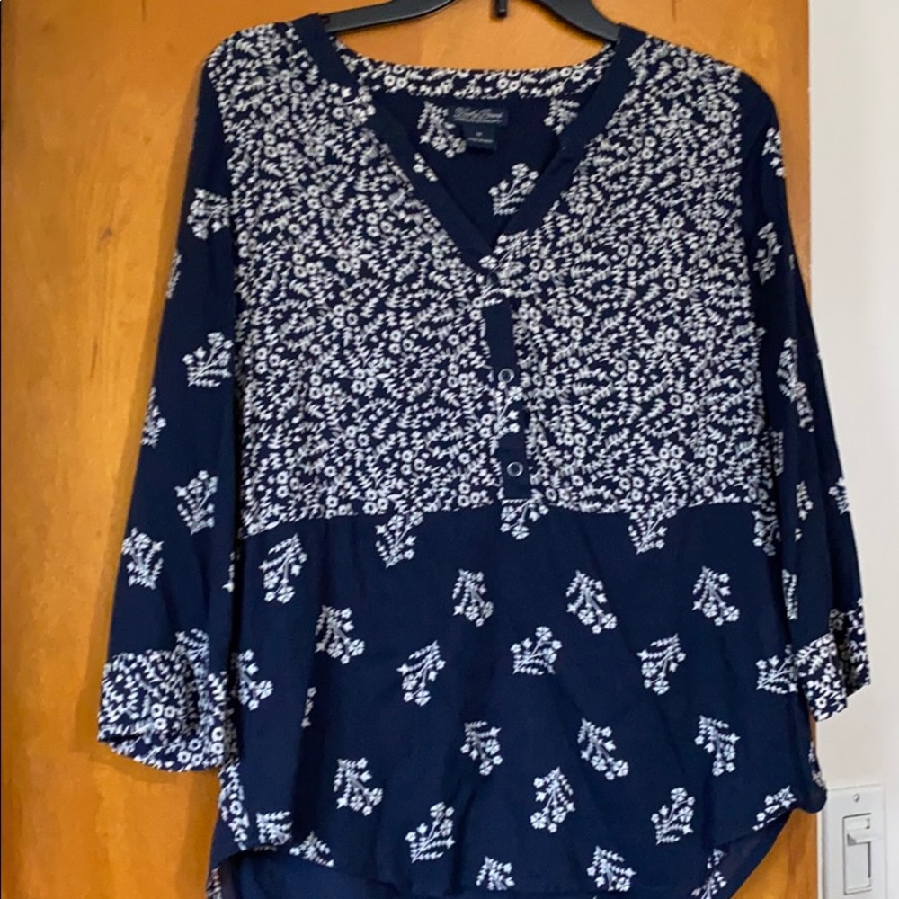 Lucky Brand 3/4 length Blouse